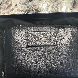 Kate Spade Textured Black Wallet